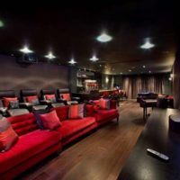 idee di interior design home theater