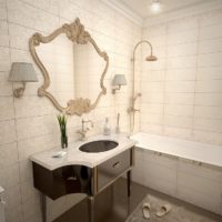 piastrelle del bagno in stile classico