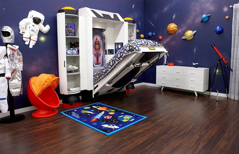 Stvaranje djetetove sobe za dijete željno astronomije