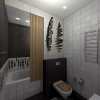 Interni eleganti del bagno combinato