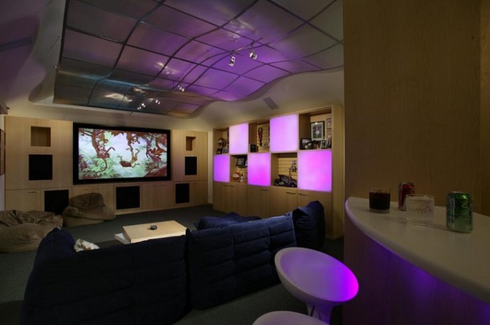 Home cinema dans le salon