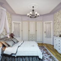 Svijeta spavaća soba seoske kuće u stilu Provencea