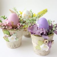 Mazzi di Pasqua con fiori fai-da-te