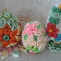 Quilling húsvéti tojás