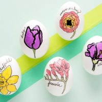 Painting Easter Eggs with Markers