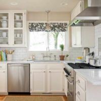 option of light design of a window in the kitchen picture