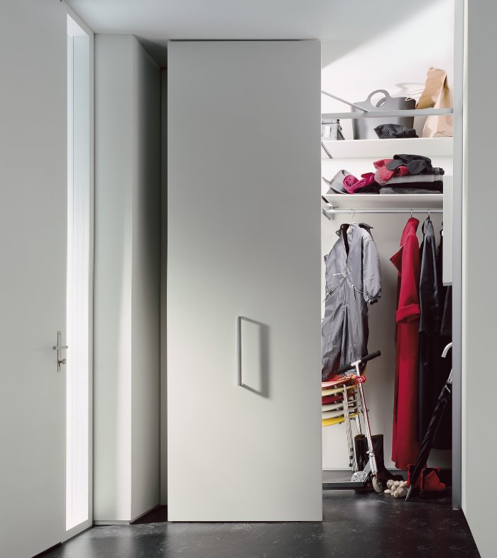 Entrance hall closet door