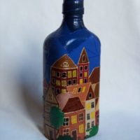 Gift cognac bottle decor