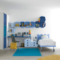 Soba za dječaka u plavim tonovima