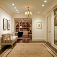 Spacious entrance hall bench