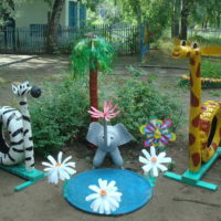 Sculptures de jardin de pneu de voiture