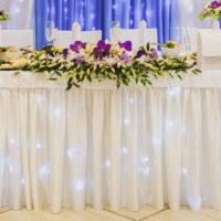 Lampes de table de mariage romantique