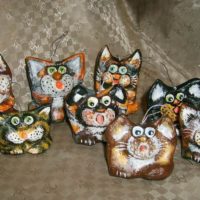 Papier mache lucu do-it-yourself seals