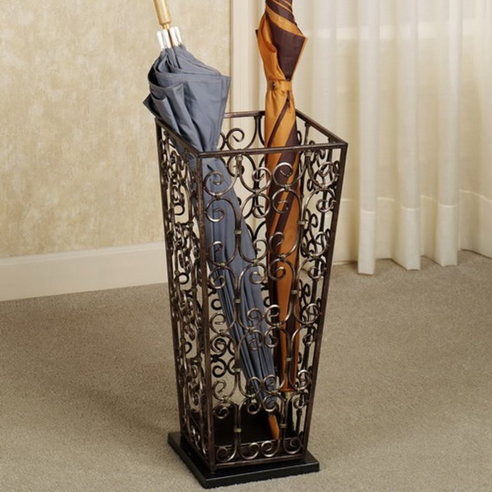 Wrought iron umbrella stand