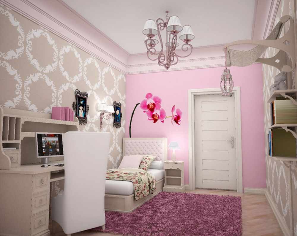 version de la conception de la lumière de la chambre des enfants pour la fille