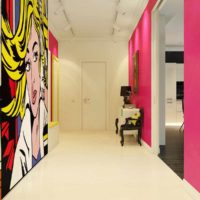 l'idée d'un appartement intérieur lumineux dans le style de photo pop art