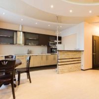 version of the unusual design of the ceiling in the kitchen photo