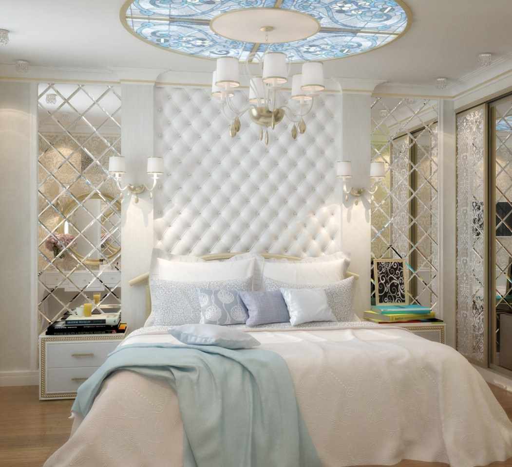 Un exemple de design de style chambre lumineuse