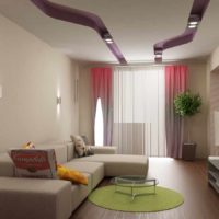 option light design living room 20 meters photo