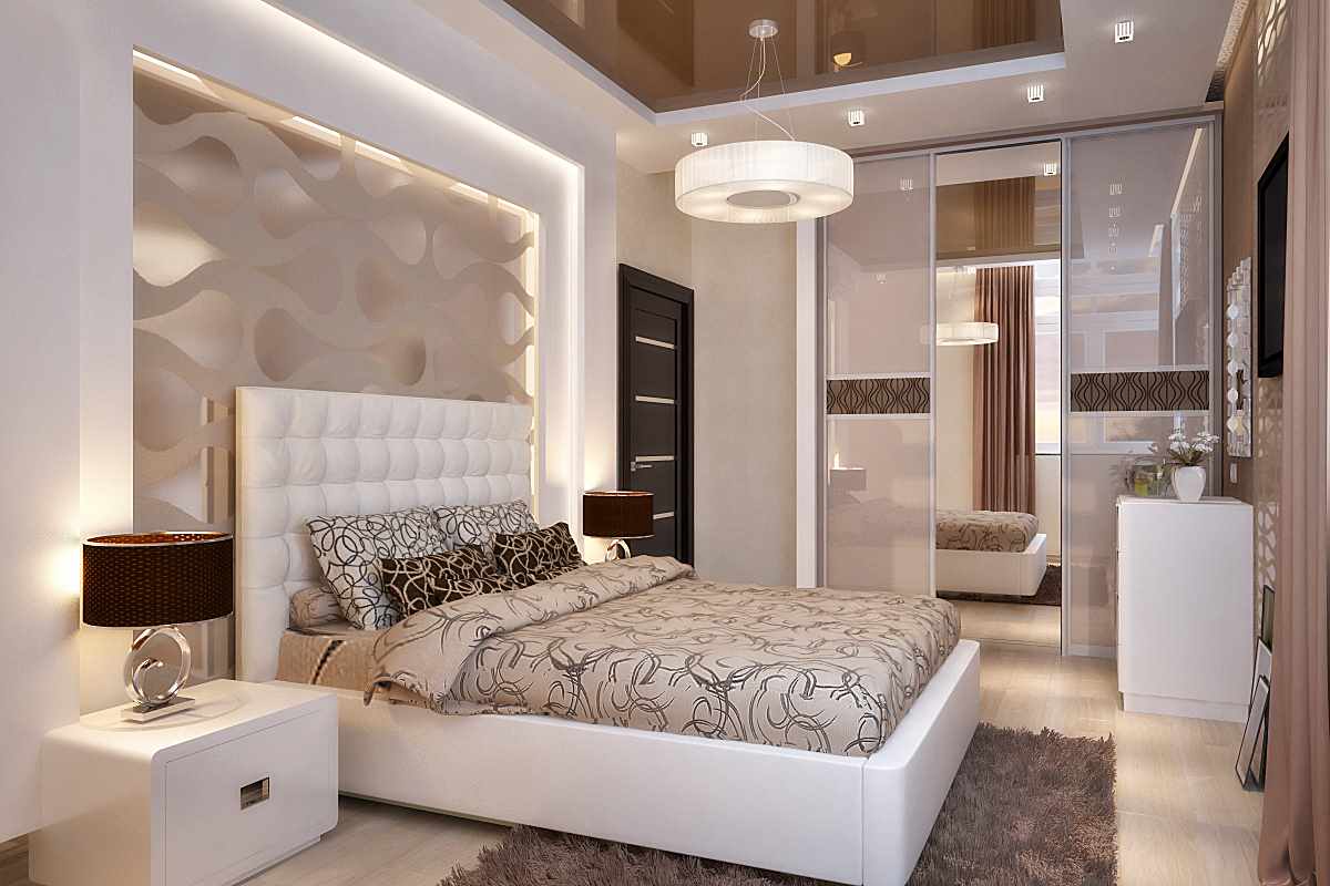 Un exemple de design de style chambre lumineuse