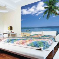 Wall mural bedroom design