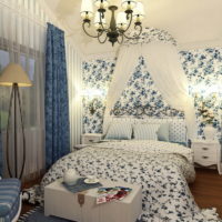 Design camera da letto in stile francese 12 mq