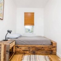 DIY hálószoba bútorok 12 m2-es fából