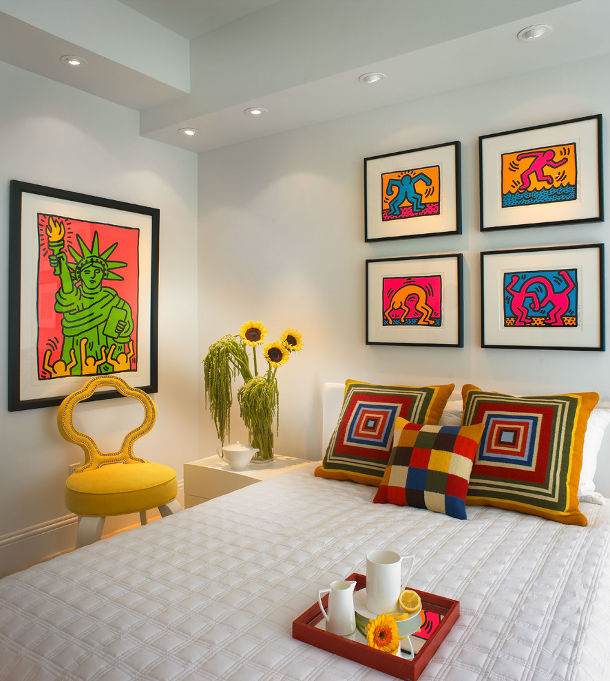 idée d'un intérieur de maison lumineux de style pop art