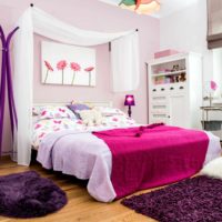 version d'un beau style d'une chambre d'enfant pour une photo de fille