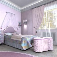 Primjer svijetlog dizajna slike spavaće sobe