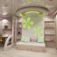 un exemple de style inhabituel de chambre d’enfant pour fille photo