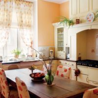 Do-it-yourself fireplace above a stove