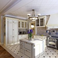 Classical kitchen island