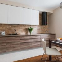 Multi-level ceiling in the kitchen-living room