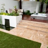 Terrazza esterna in stile moderno