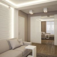 Lighting in a studio apartment