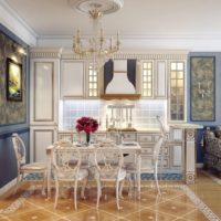 Living room design with classic elements