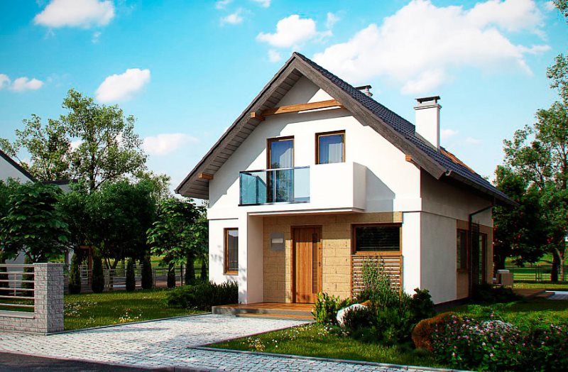 Residential building on a summer cottage with access to the street