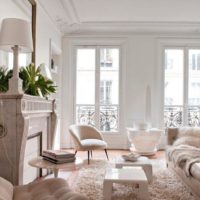 Classic style fireplace in the living room