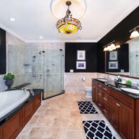 Modern neoclassical bathroom