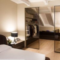 Wardrobe in the bedroom on the second floor of a private house