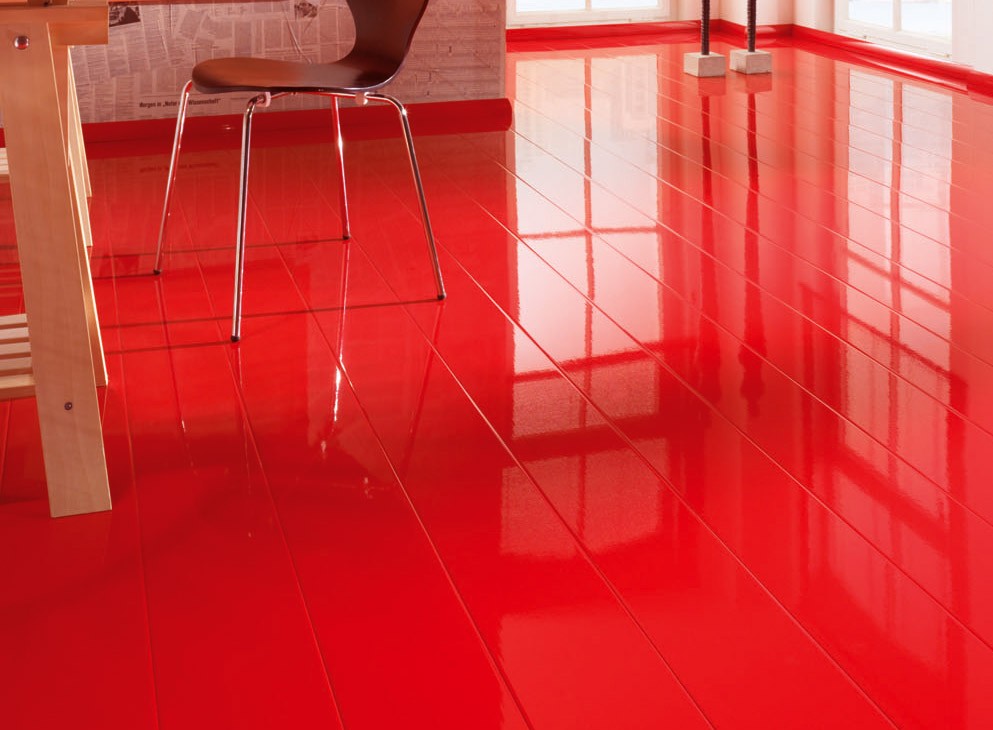 Laminato lucido in rosso