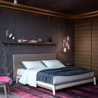 Tamne boje u dizajnu spavaće sobe