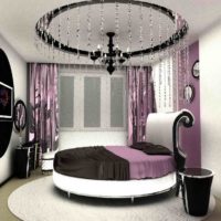 Lit rond design chambre