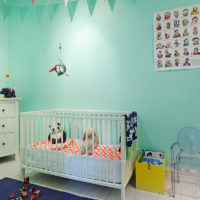 Soba za novorođenče u mint bojama