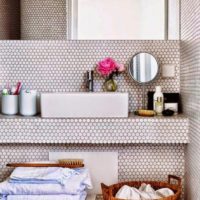 Rivestimento bagno piccolo mosaico