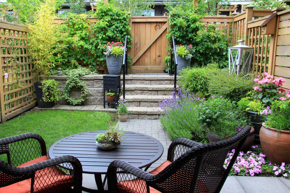 Small cozy garden inside the countryside