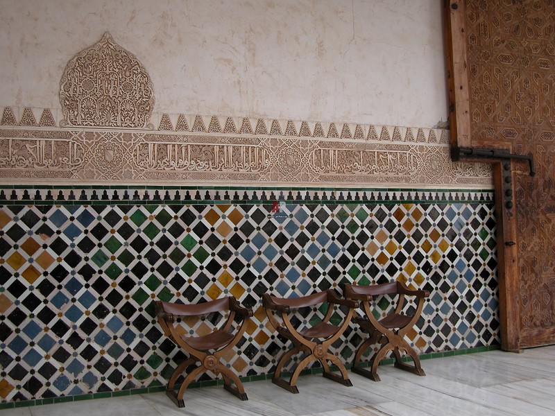 Mosaico in stile marocchino sulla parete del soggiorno