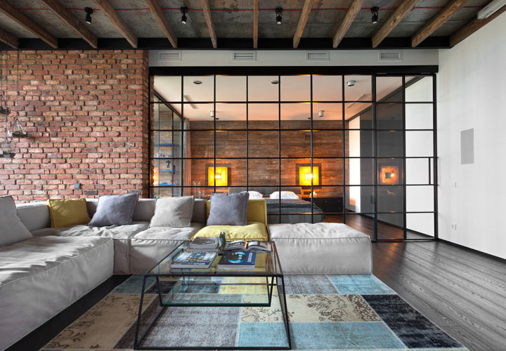 Design alla moda in stile loft