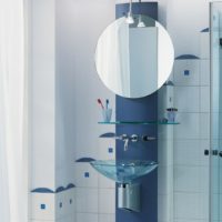 Lavabo in vetro dal design bagno